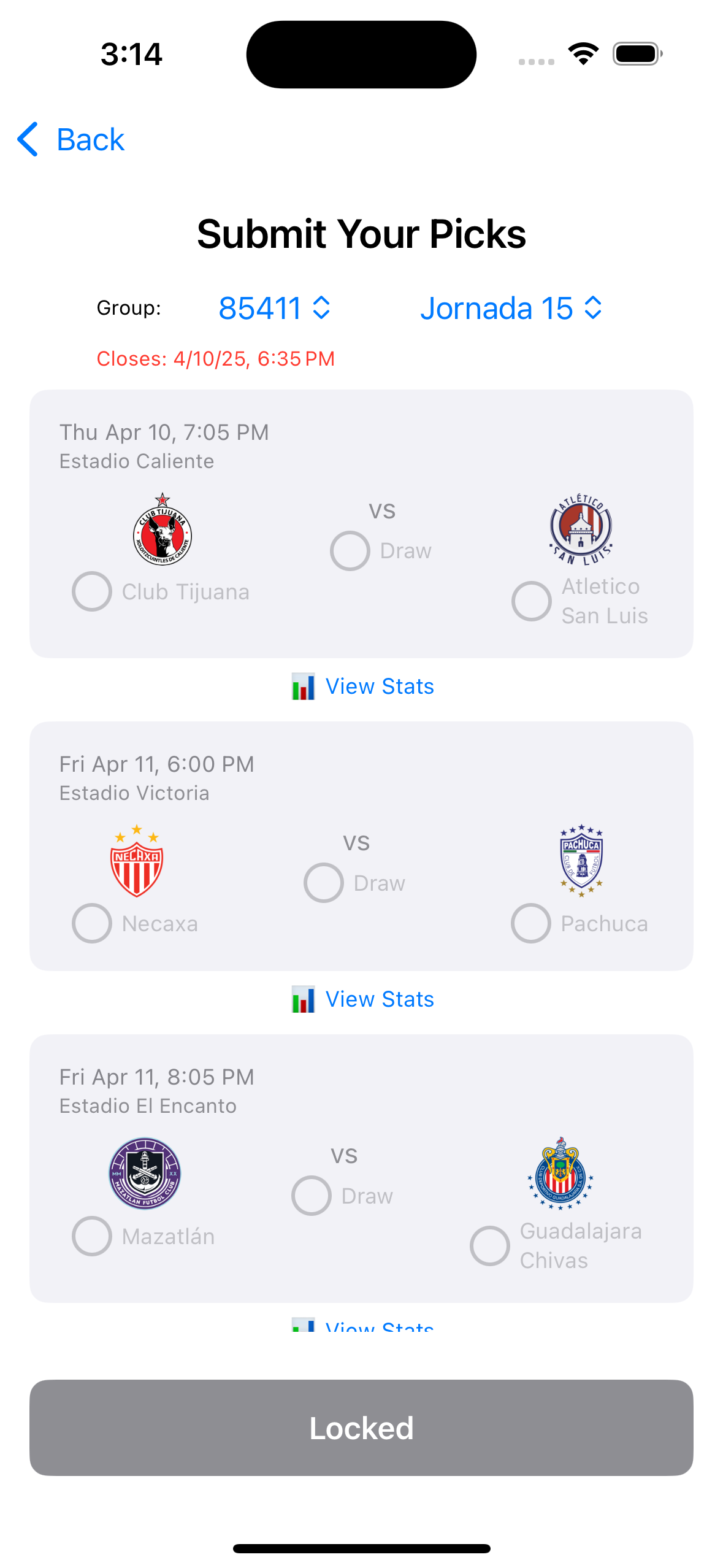 Locked Picks
